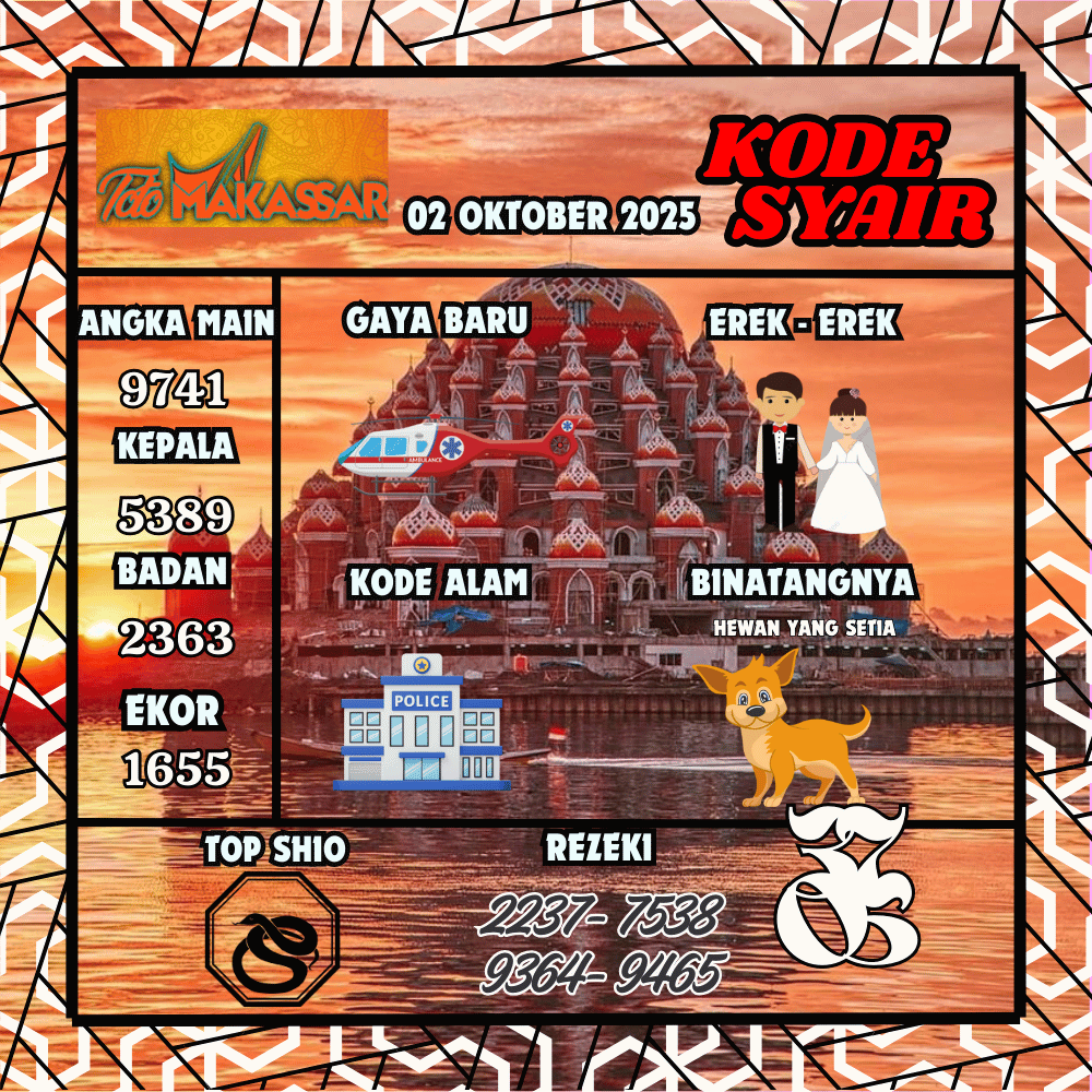 Kode Syair Makassar Pools - Oktober Pools