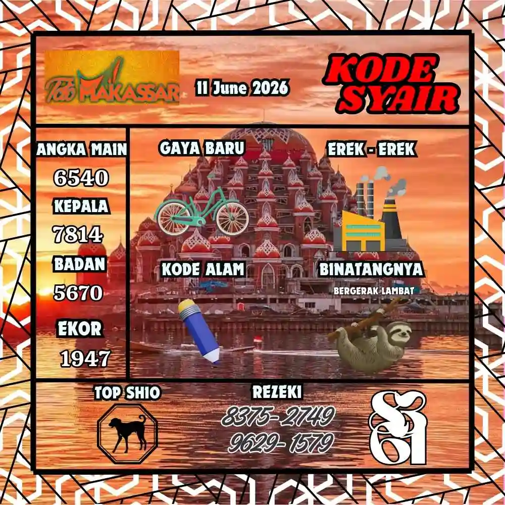 Kode Syair Makasar Pools Juni 2026
