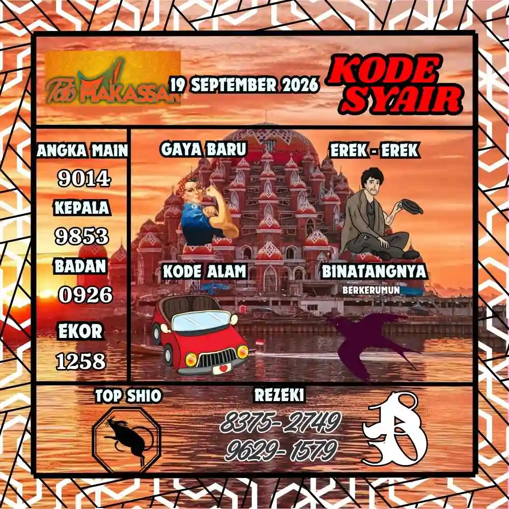 Kode Syair Makasar Pools September 2026
