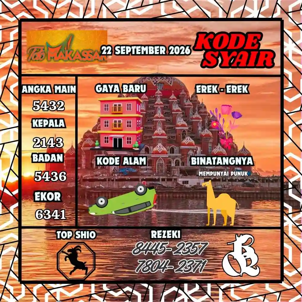 Kode Syair Makasar Pools September 2026
