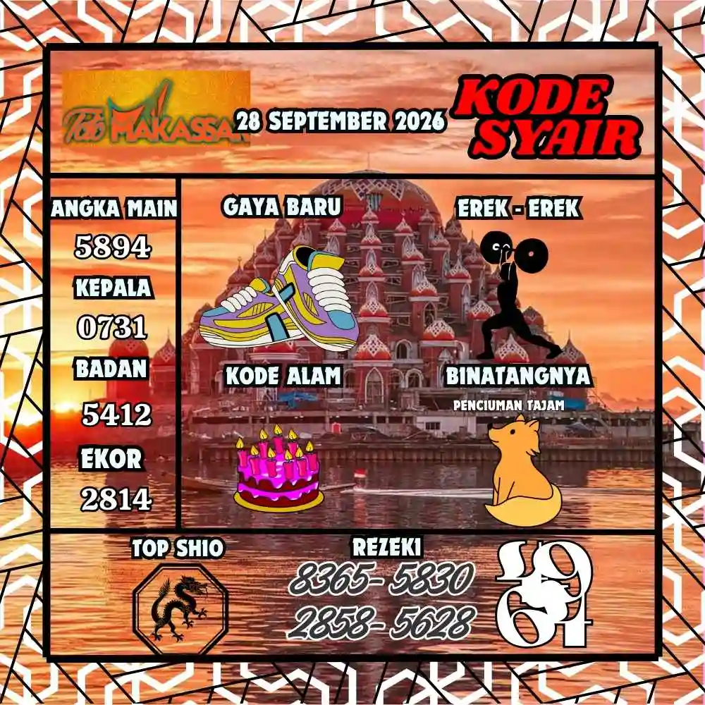 Kode Syair Makasar Pools September 2026
