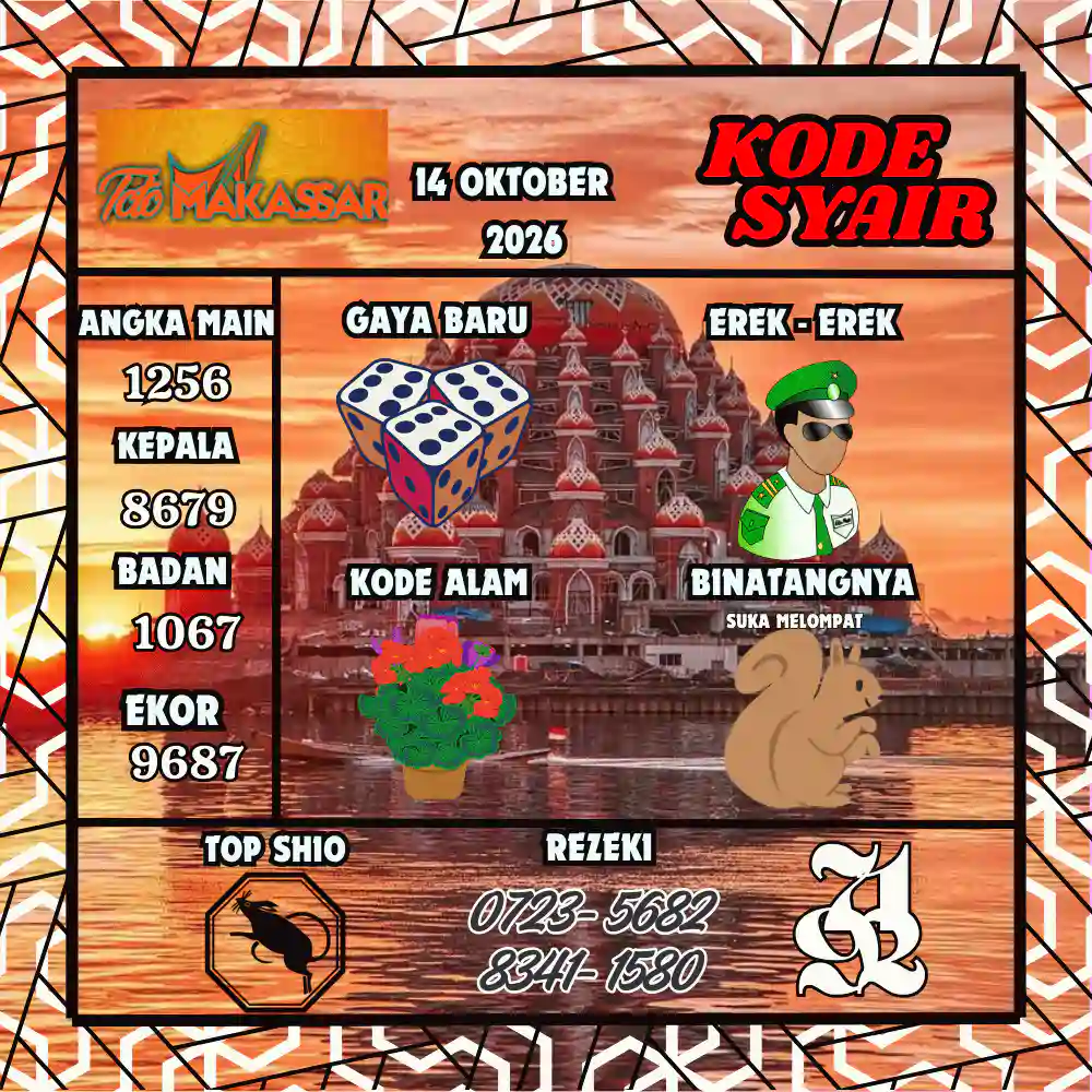 Kode Syair Makasar Pools Oktober 2026
