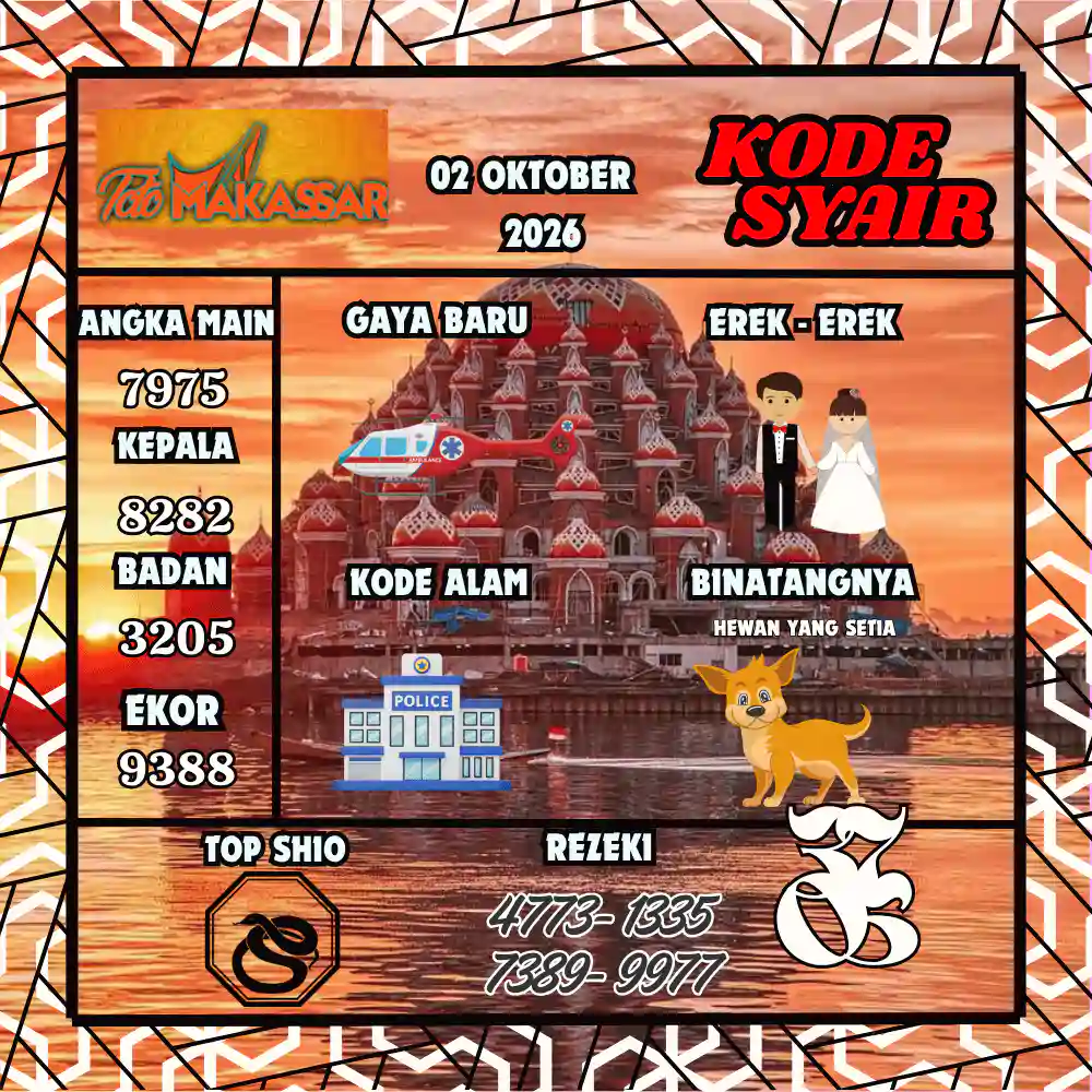 Kode Syair Makasar Pools Oktober 2026
