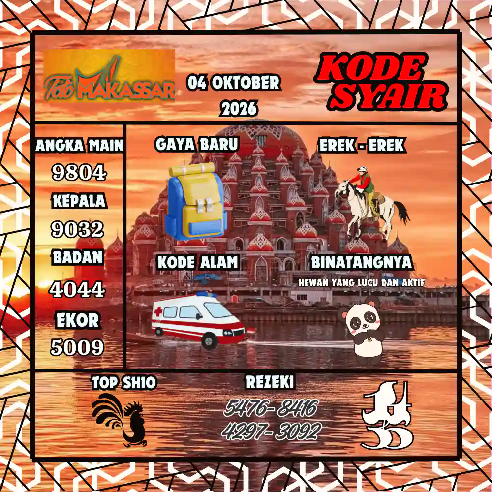 Kode Syair Makasar Pools Oktober 2026
