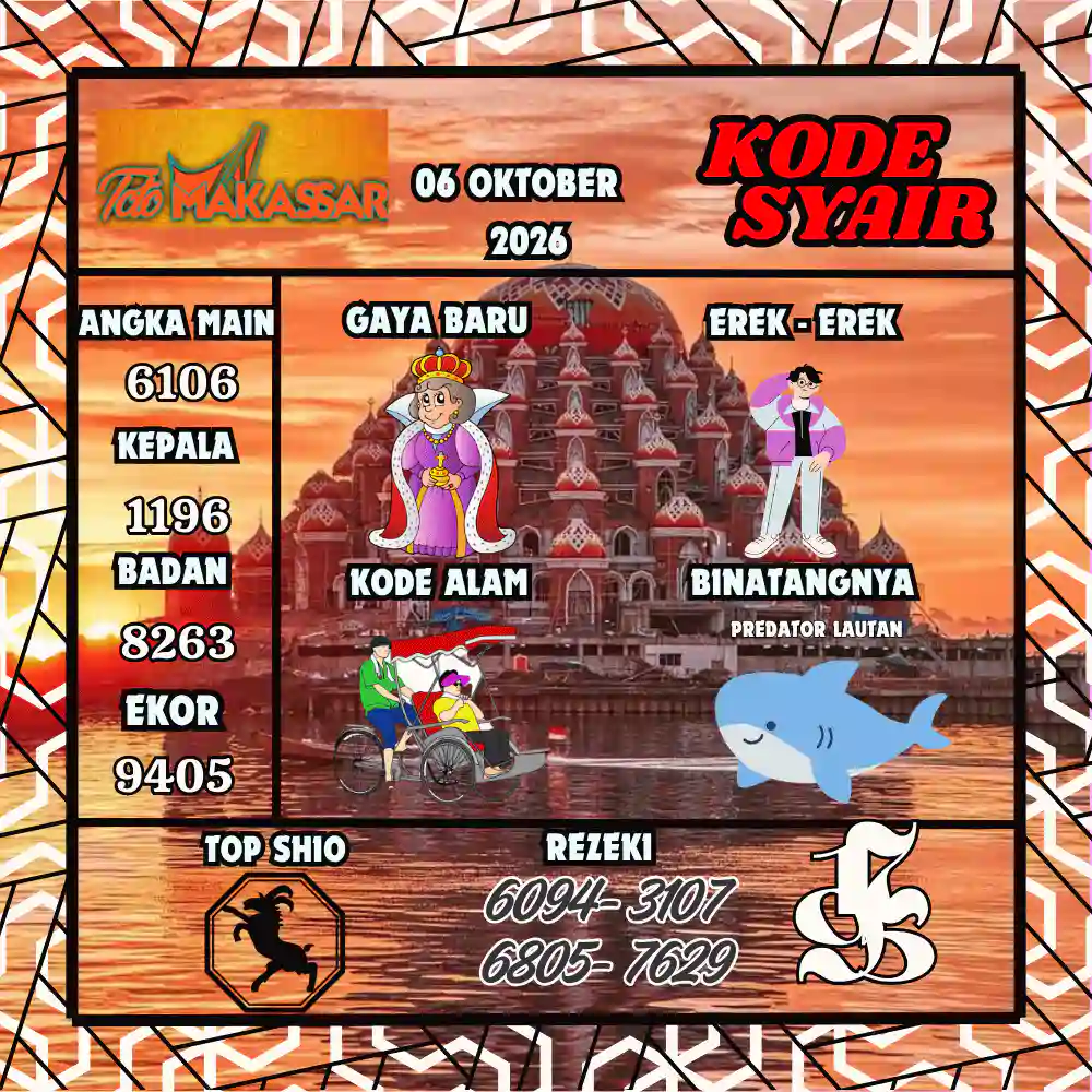 Kode Syair Makasar Pools Oktober 2026
